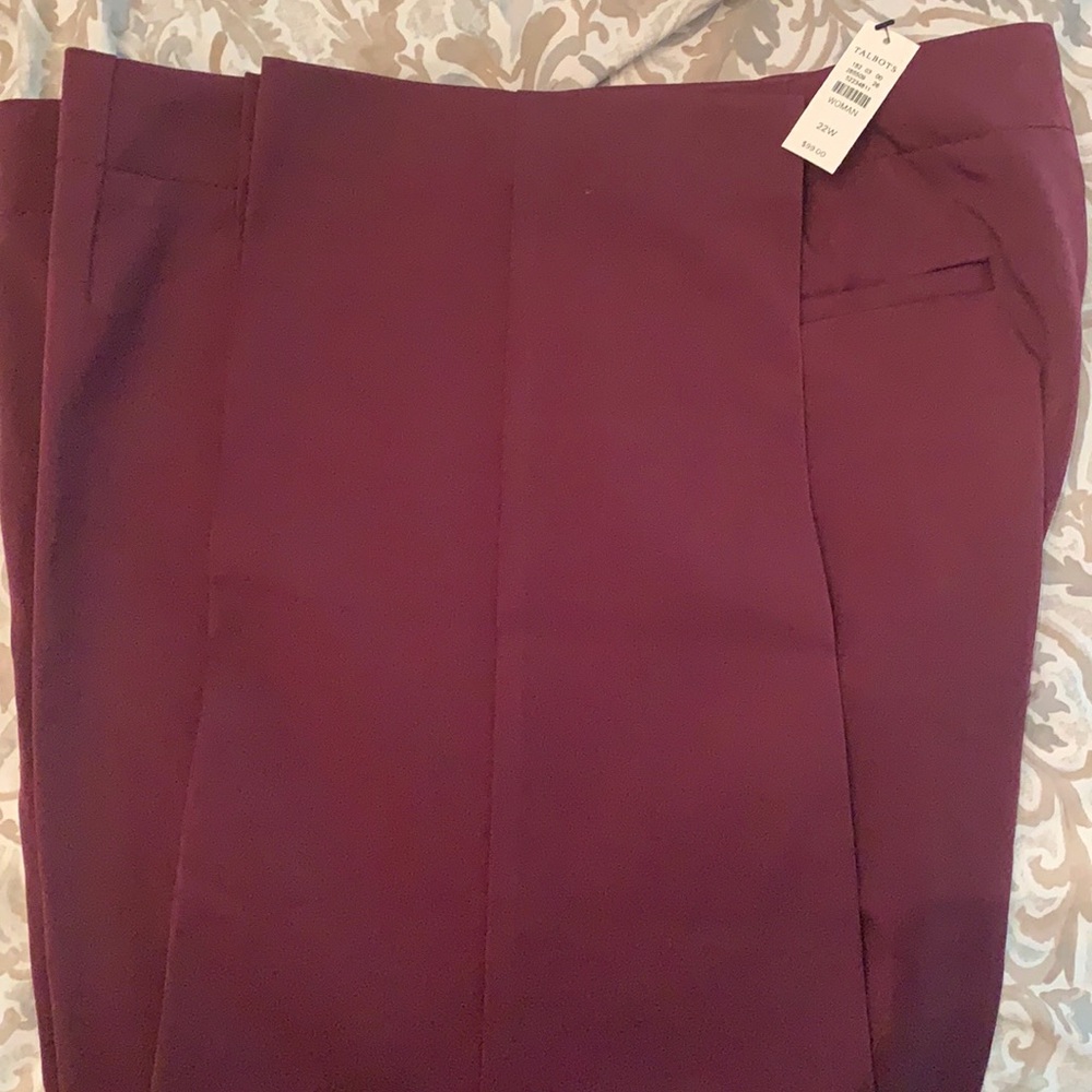 Brand new Talbots bi-stretch straight leg pants